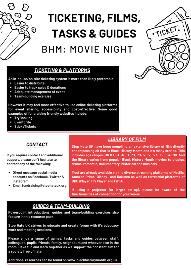 Ticketing, Films & Lesson Guide