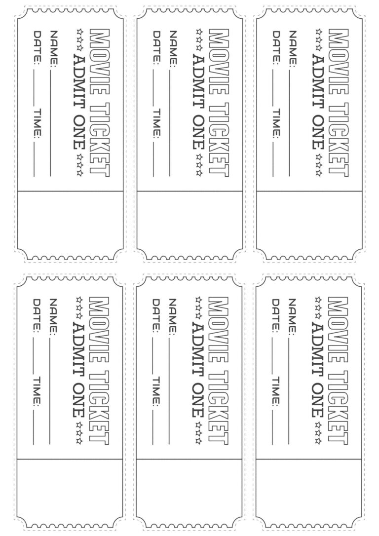 Ticket Template