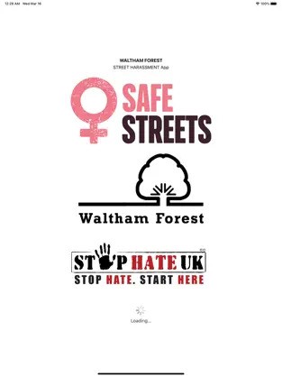 Landing page of Waltham Forest Safe Streets app